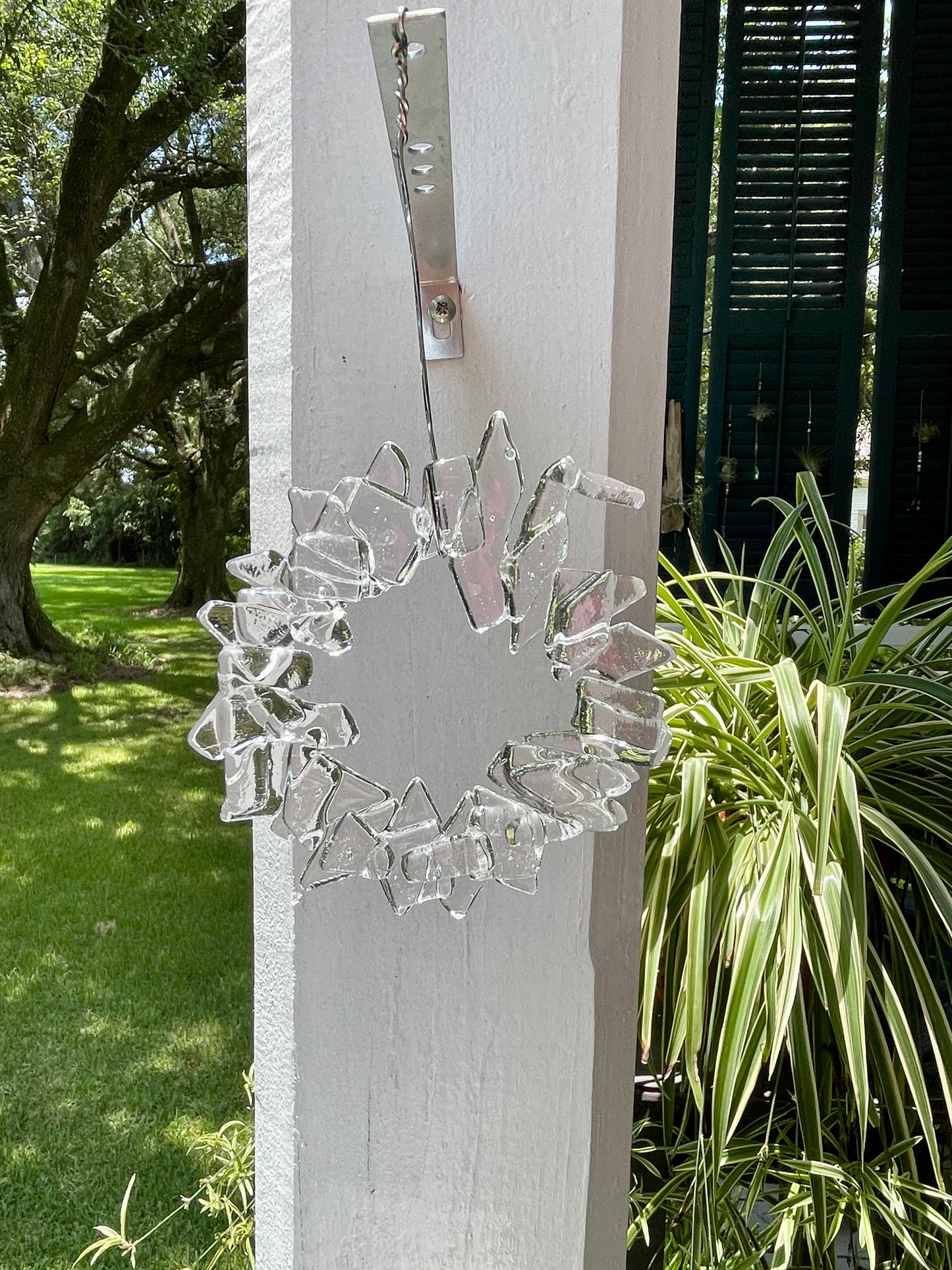 Small clear Christmas wreath