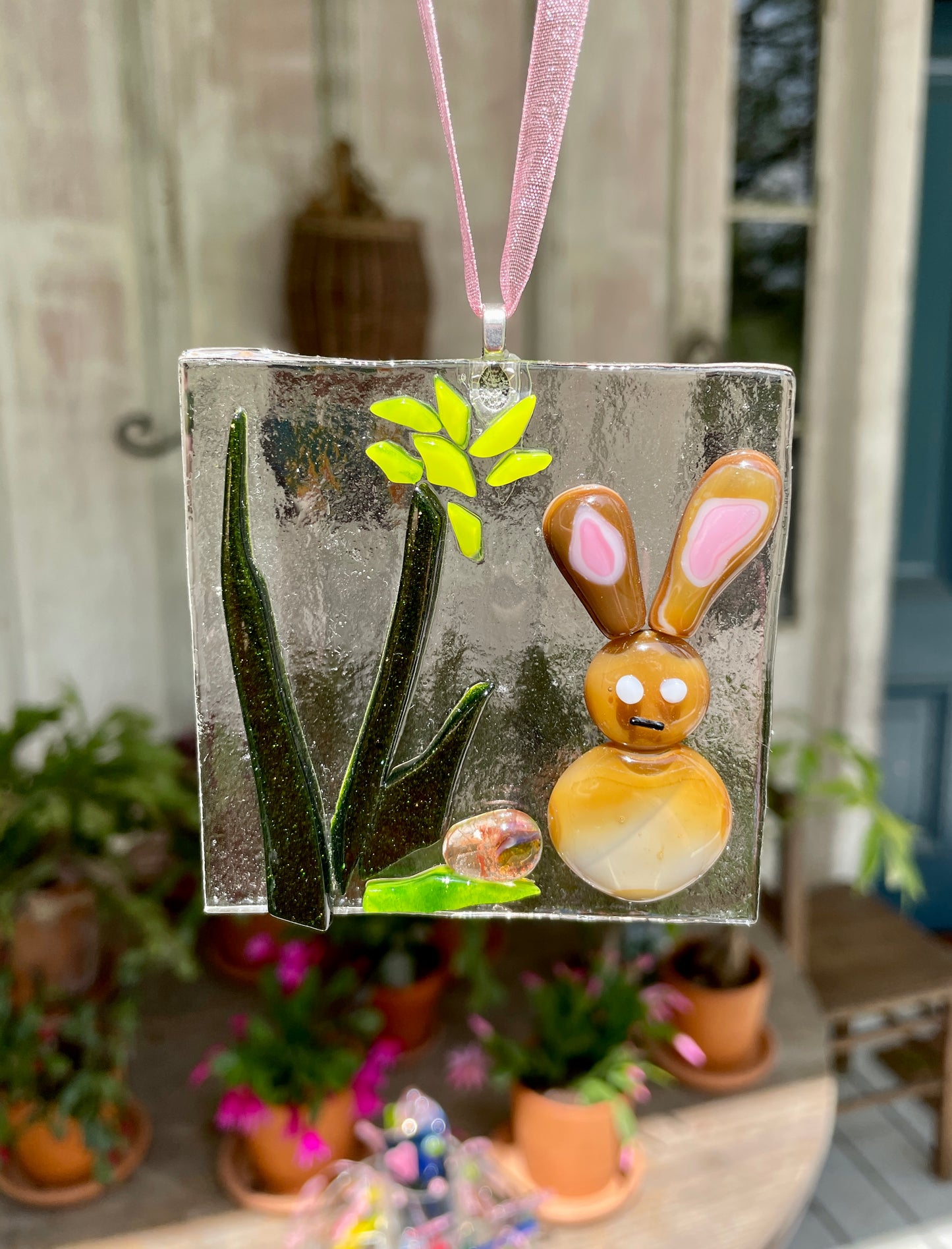 Fierce Bunny Sun Catcher