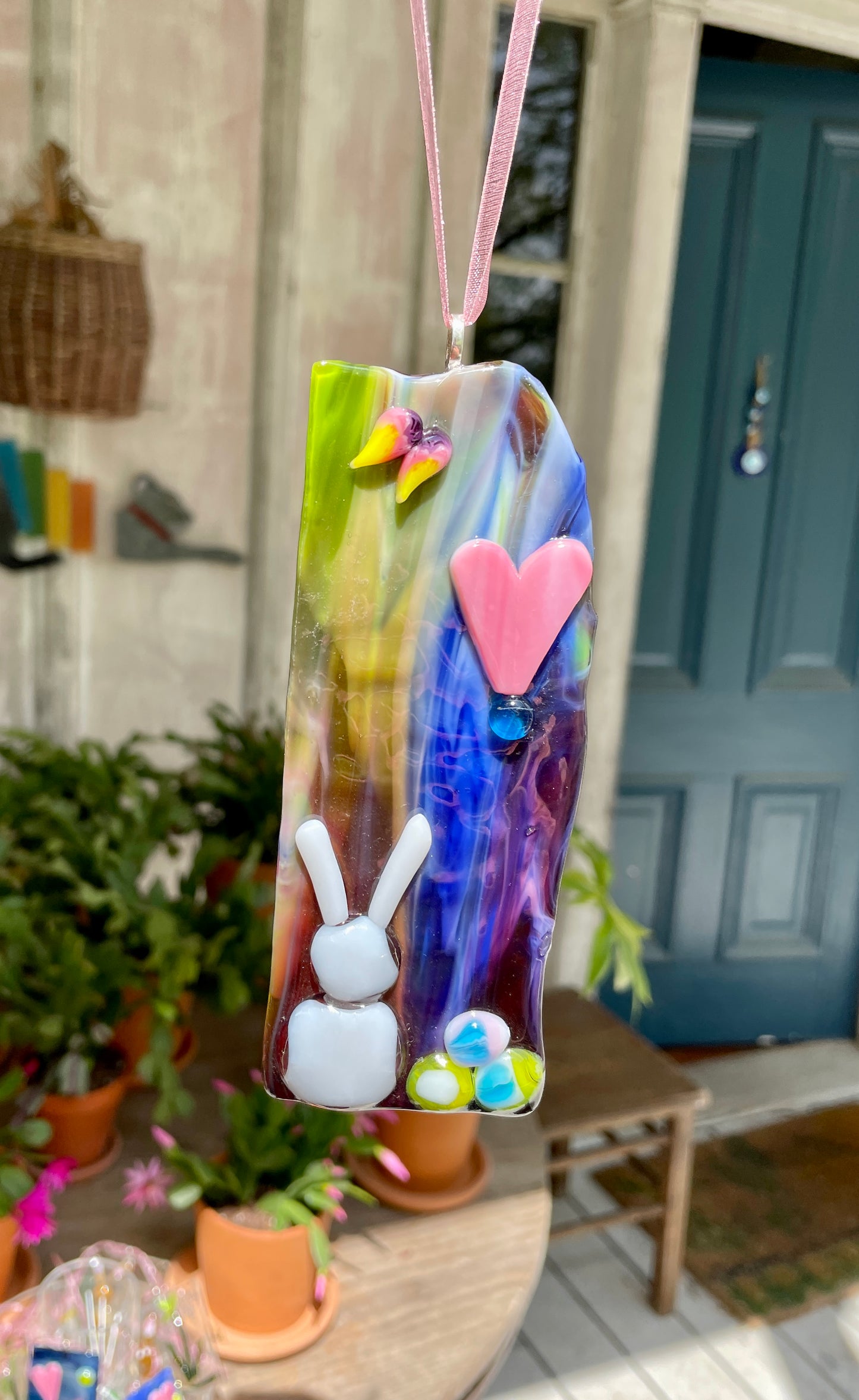 White Bunny Sun Catcher