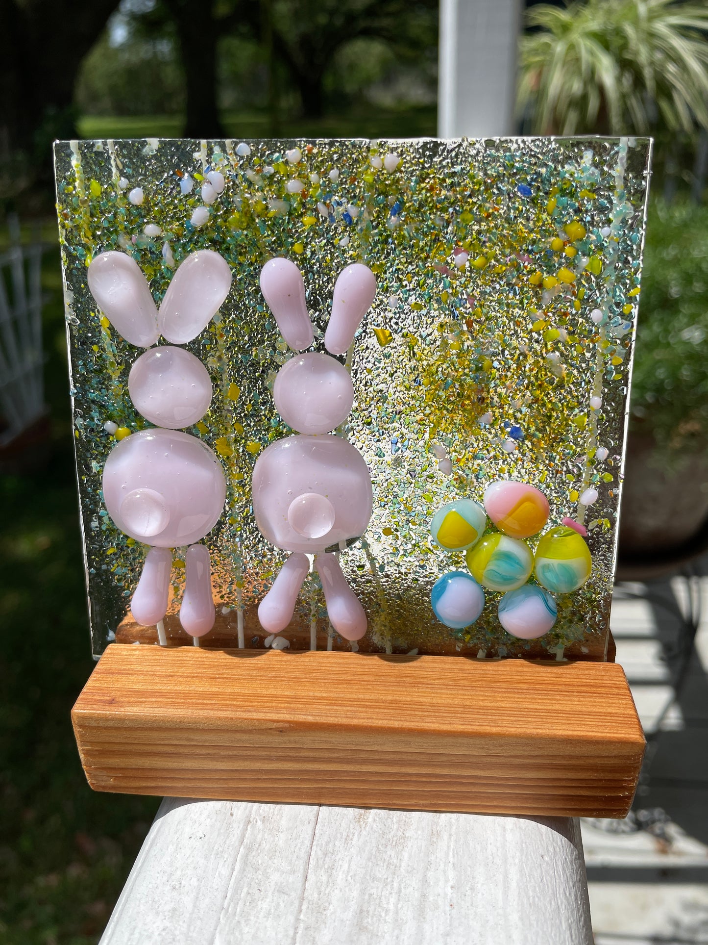 Bunnies in Colorful Field